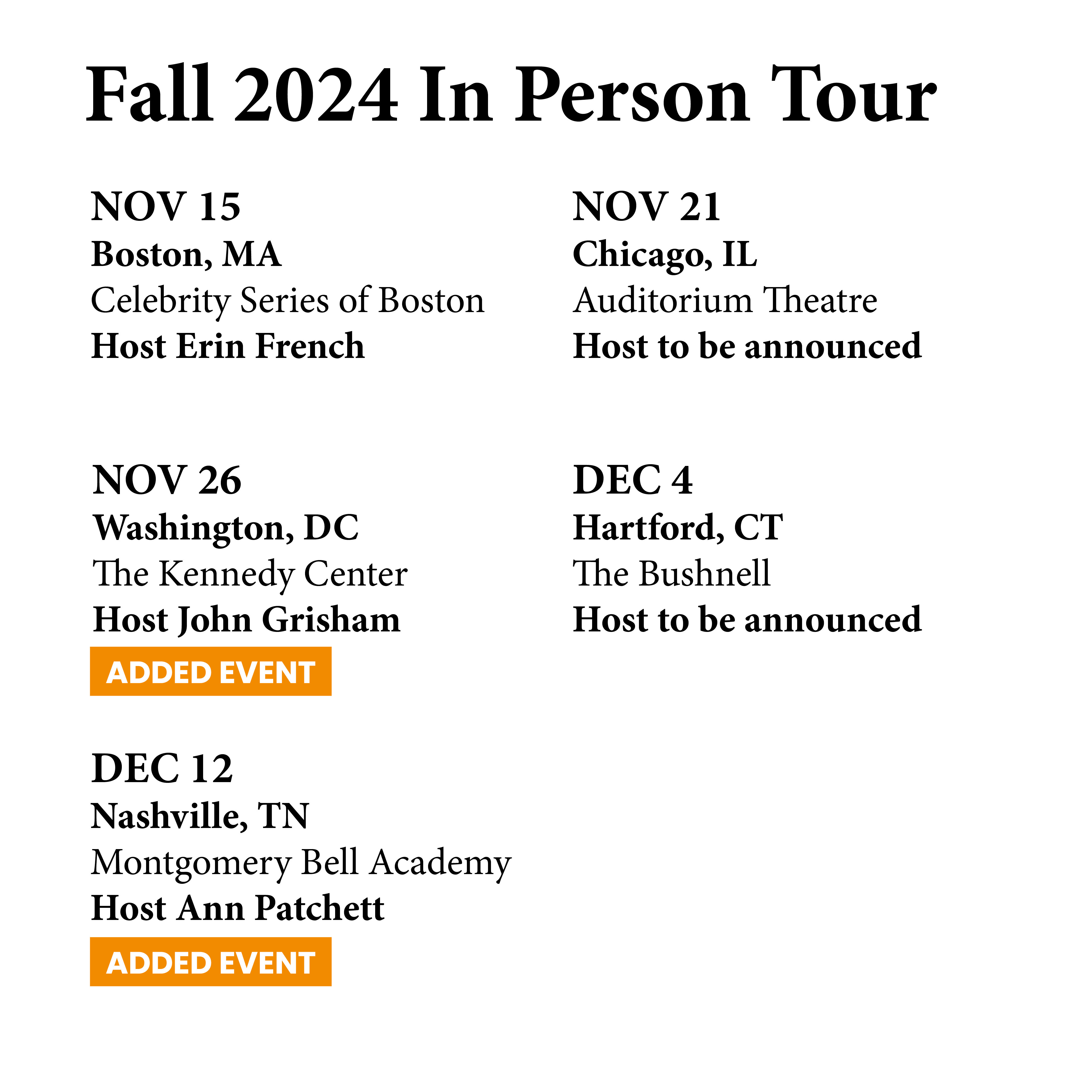 Barefoot Contessa | New Dates for My Fall Book Tour!