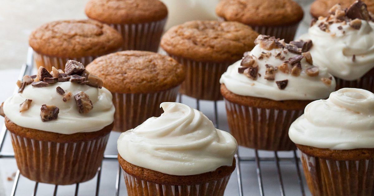 Barefoot Contessa Pumpkin Spice Cupcakes with Maple Frosting