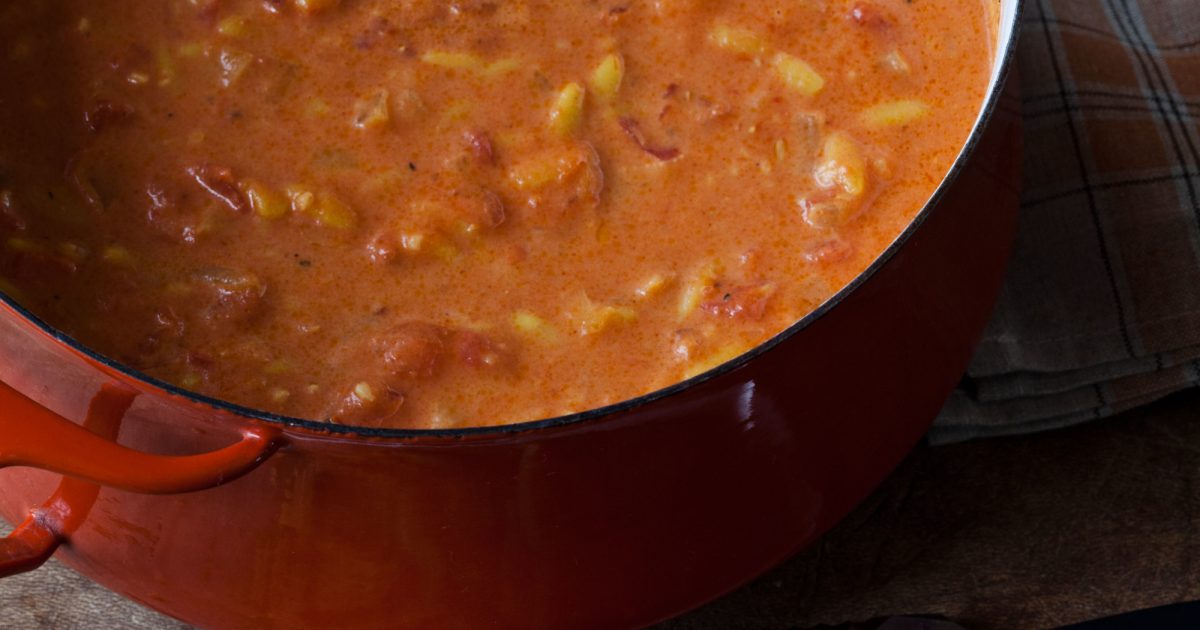 Barefoot Contessa Tomato Soup w/ Grilled Cheese Croutons