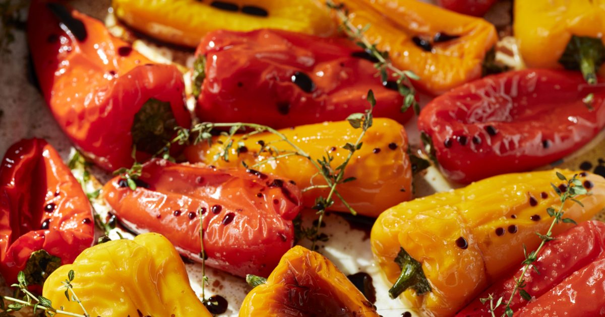 Balsamic Roasted Baby Peppers | Recipes