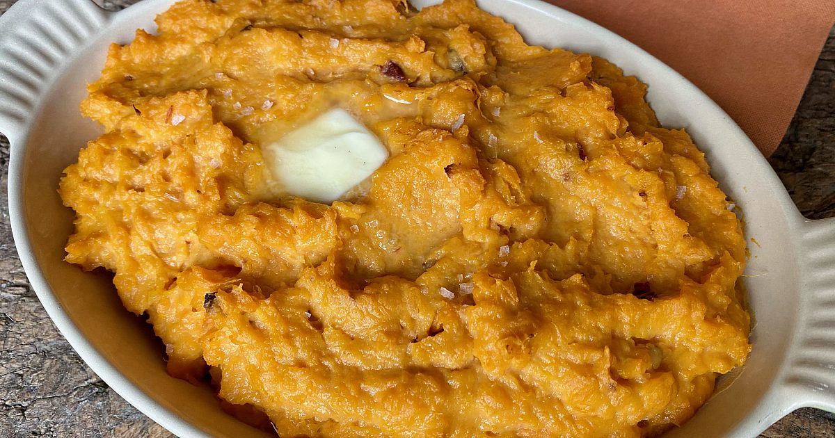 Barefoot Contessa Chipotle Smashed Sweet Potatoes (half recipe)