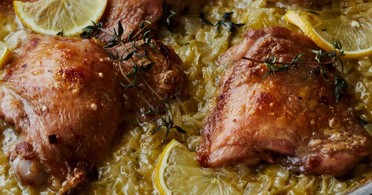 Barefoot Contessa | Creamy Chicken Thighs With Lemon and Thyme |…
