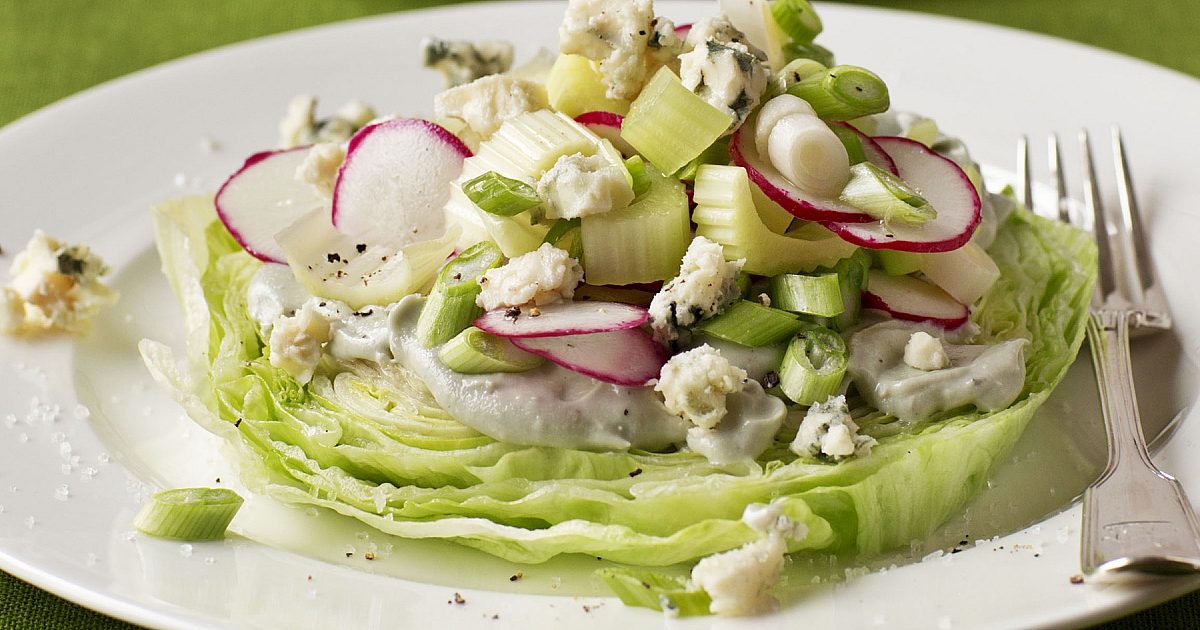 Barefoot Contessa Crunchy Iceberg Salad with Creamy Blue Cheese