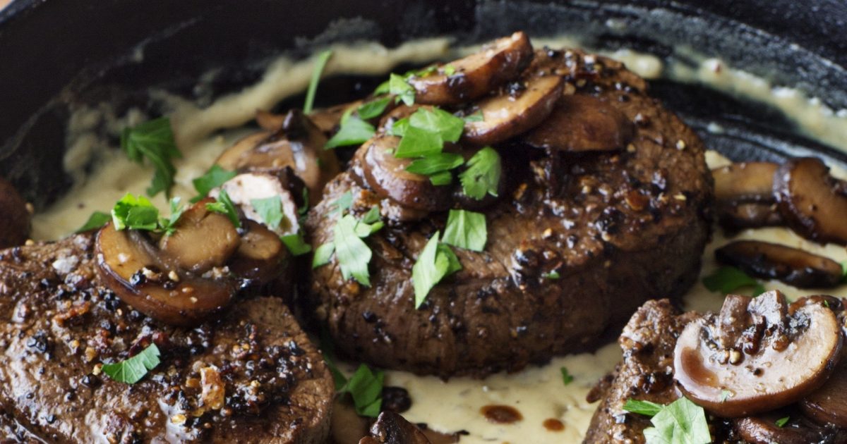 Barefoot Contessa | Filet Mignon with Mustard & Mushrooms | Recipes