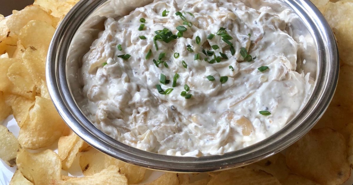 Pan-Fried Onion Dip