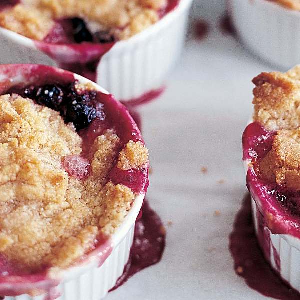 Barefoot Contessa Peach & Blueberry Crumbles Recipes