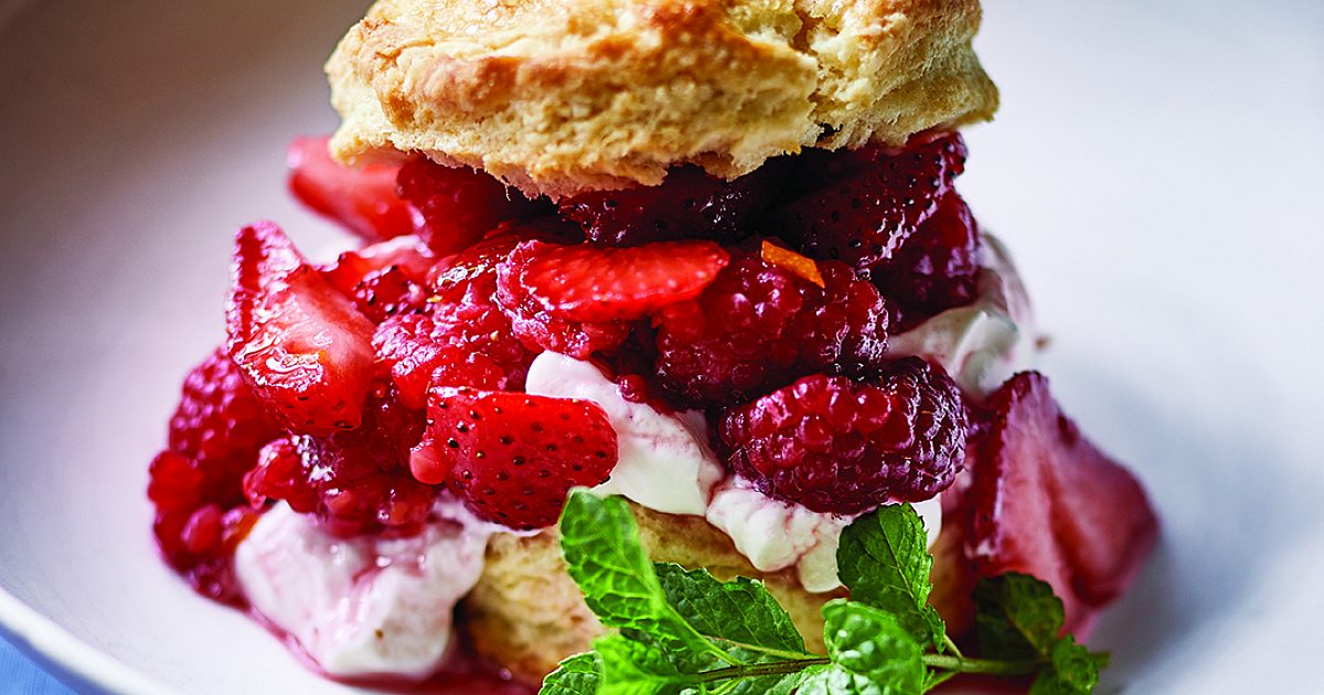 Barefoot Contessa | Red Berry Shortcakes with Honey Yogurt | Recipes
