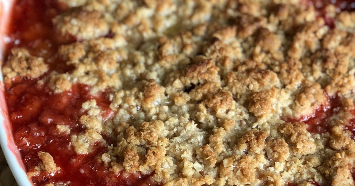 Strawberry Rhubarb Crisp | Recipes-image