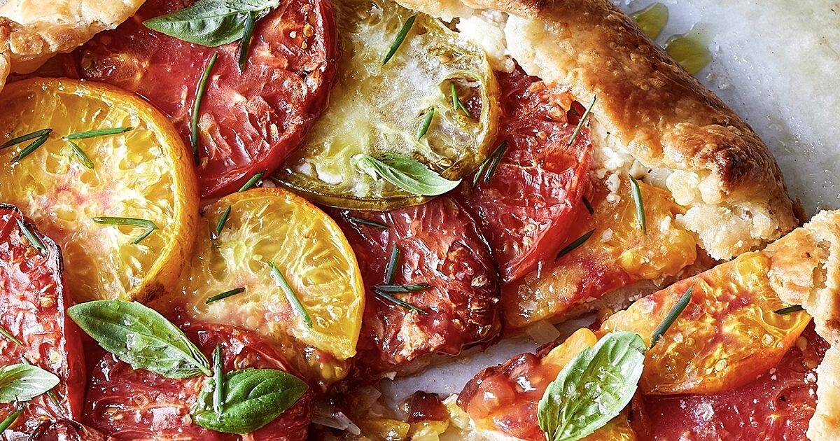 Tomato & Goat Cheese Crostata | Recipes-image
