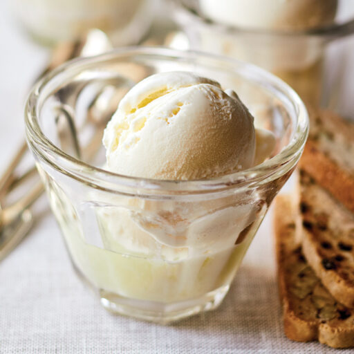 Vanilla Ice Cream with Limoncello